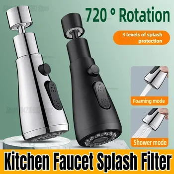 Universal 360° ° Drehen Küche Wasserhahn Extender Belüfter Kunststoff Spritzfilter Küche Waschbecken