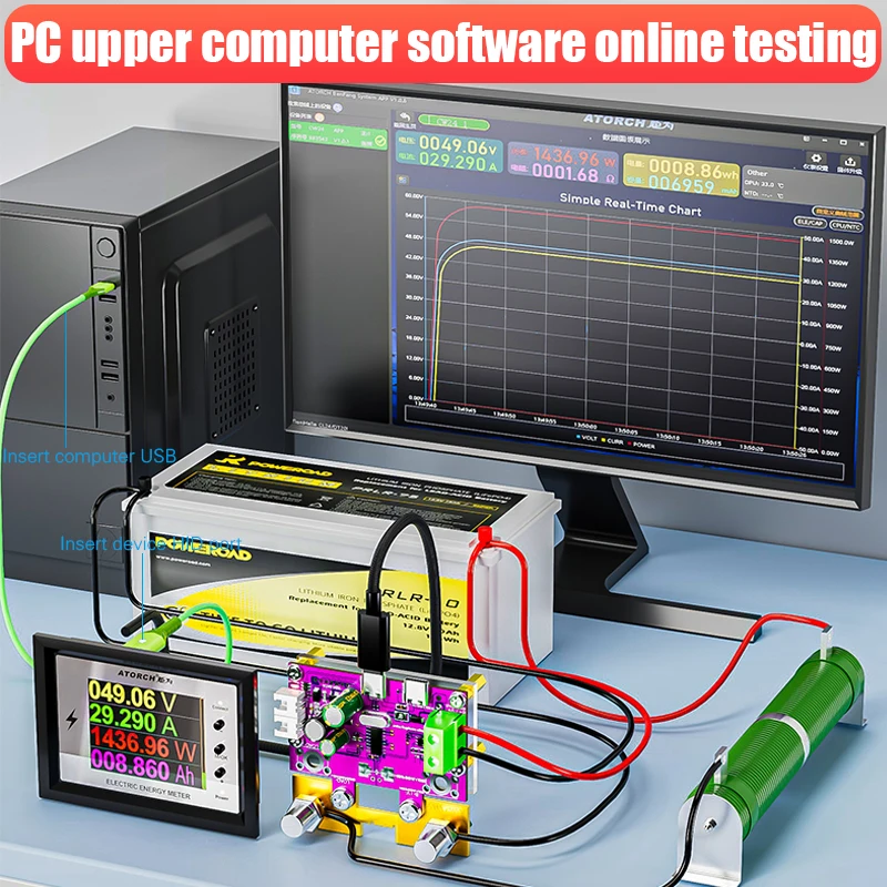 CW24 Smart Batteriekapazitätstester 0-420 V DC Tuya WiFi – Bild 4