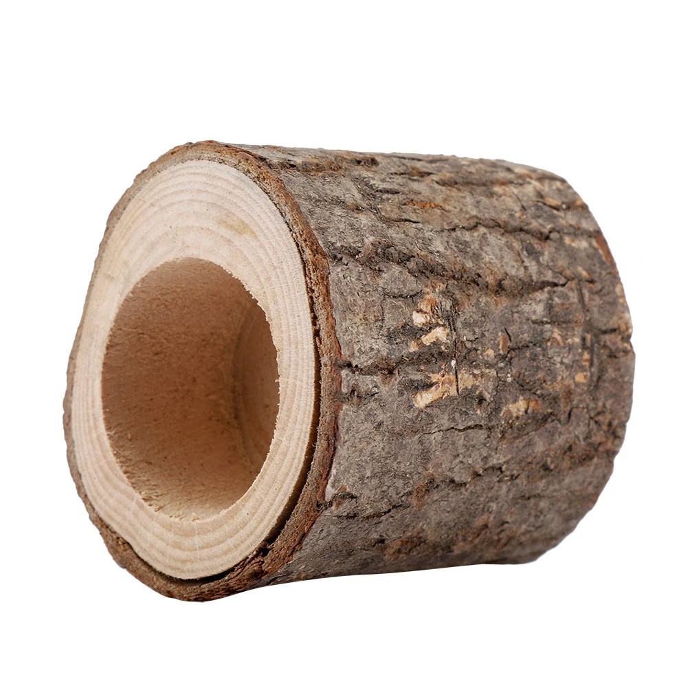 Kerzenhalter aus Holz, Holzscheit-Kerzenständer – Bild 3
