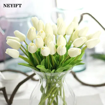 Tulpen, künstliche Blumen, fühlt sich echt an, Blumenstrauß, Tulpen, künstliche Blumen für Hochzeit