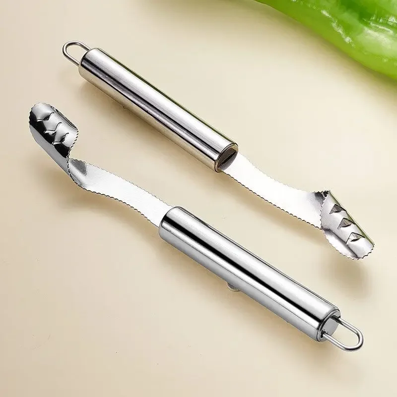 Edelstahl Corer Chili Corer Bitterer Kürbis Samenentferner – Bild 3