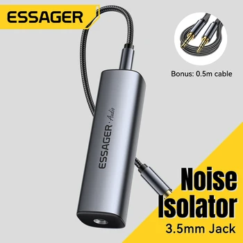 Essager 3,5 mm Aux-Kabel, Audio-Rauschfilter, Erdungsschleifen-Rauschisolator, beseitigt die Unterdrückung