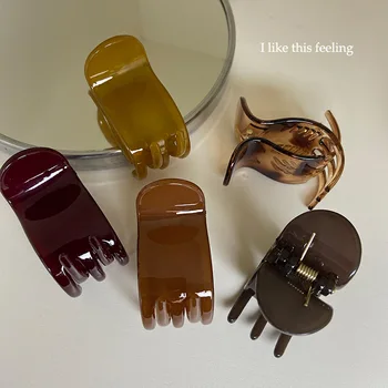 Hohe pferdeschwanz feste greifer clip haarnadel hinter dem kopf kleinen hai clip anti-zusammenbruch haar clip