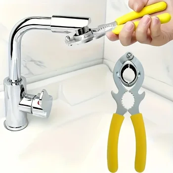 3-in-1-Werkzeug für Wasserhahn, Bubbler-Schlüssel, Flaschenöffner und Zange, Küchenspüle, Wasserhahn-Belüfter