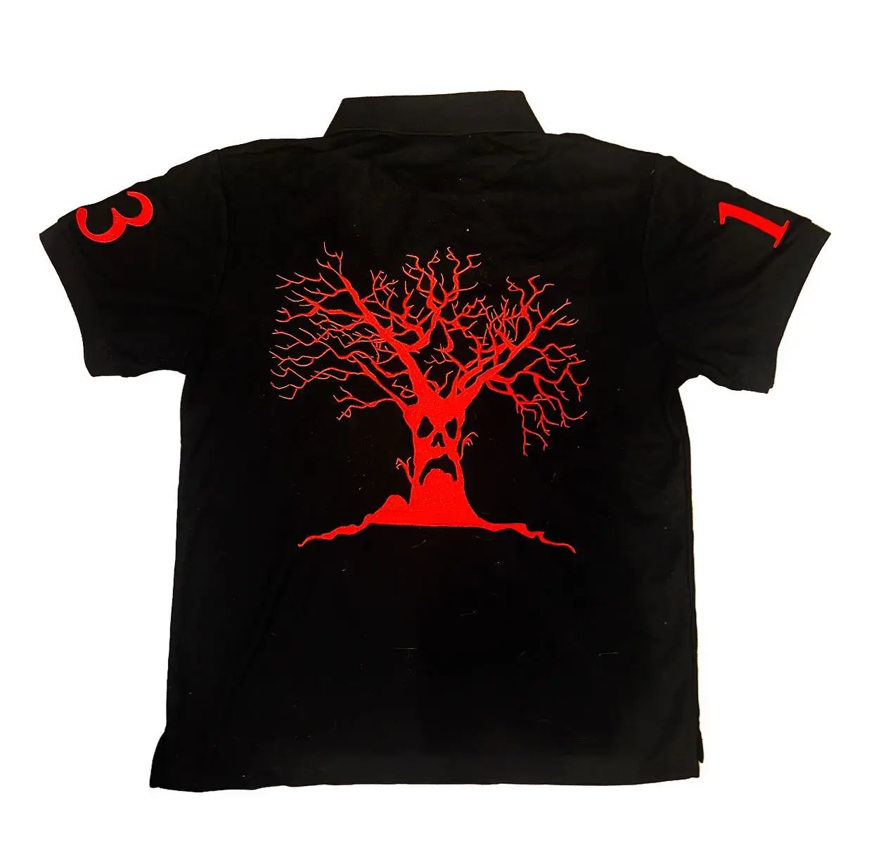 Haunted Mound Poloshirt America Retro Street Hip Hop – Bild 2