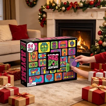 Überraschungs-Blindbox Needoh Adventskalender Geschenk für Kinder 24-Tage-Countdown Neujahr Familie Freunde