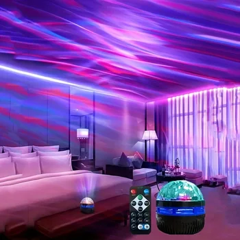 LED-Sternennachthimmel-Projektor, Aurora, USB-Fernbedienung, RGB-Galaxie-Licht, 7 Modi für Zuhause