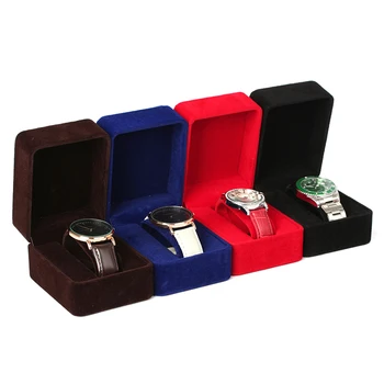 Uhrenbox Mode Samt Runde Ecke Smartwatch Uhr Aufbewahrungskoffer Schmuck Zubehör Business Verpackungsboxen