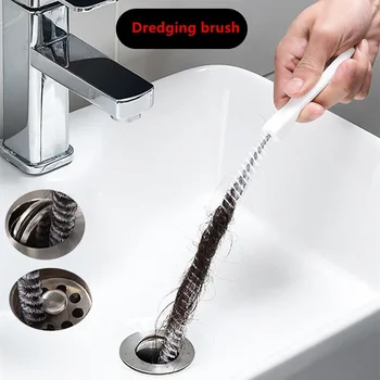 Rohr Bagger Pinsel Bad Haar Kanalisation Waschbecken Reinigung Pinsel Abfluss Reiniger Flexible Reiniger Küche