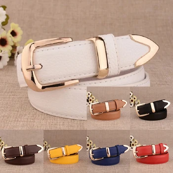 Frauen Hosen Gürtel Leder Trend Weiß Gürtel Mode Hosen Gürtel Solide Vintage Pin Schnalle Damen Strap LB2146