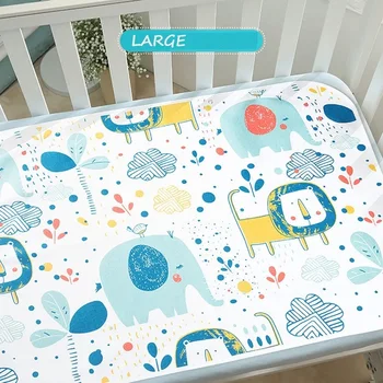 Wickelunterlage für Babys, wasserdichte Bettunterlage, Kinder-Reise-Matratzenschoner, wiederverwendbare