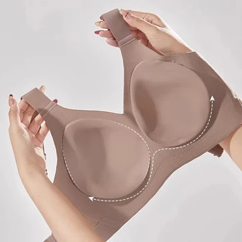 Nahtlose Damenunterwäsche, dünner Stil, große Brüste, kleine Brüste, keine Drähte, Pull-up