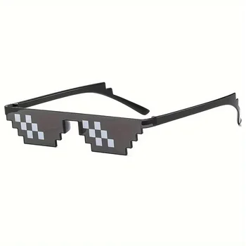 Pixelierte Mosaik-Brille, neue Mosaik-Brille, doppelt cool, lustig, Party-Brille, Pixel-Party-Brille