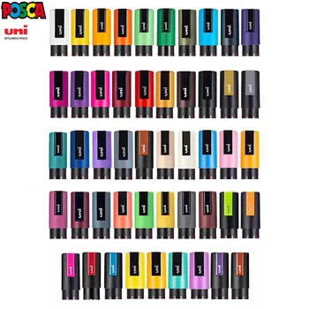 Uni POSCA Marker Pen Vollständiger Farbbereich PC-1M 36 Farben PC-3M 45 Farben PC-5M 54 Farben Farbmarker