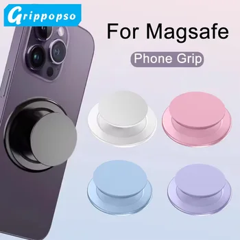 Grippopso Magnetischer, zusammenklappbarer Handy-Griffhalter, Sockel-Unterstützung, Tok für iPhone 16, 15, 14