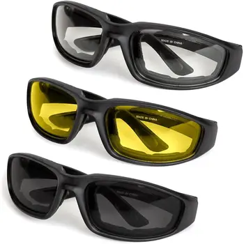 Outdoor UV-Schutzbrille Gepolsterte Schutzbrille Anti-UV Unisex Sport Sonnenbrille Brillen Motorrad Reitbrille