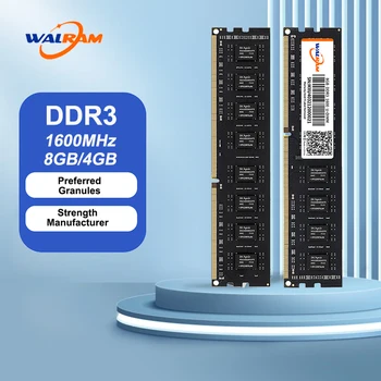 Walram Arbeitsspeicher DDR3 8GB 1600MHz RAM Desktop-Speicher DDR3 1600 MHz PC3 4GB 12800U 240Pin 1,5V NO ECC