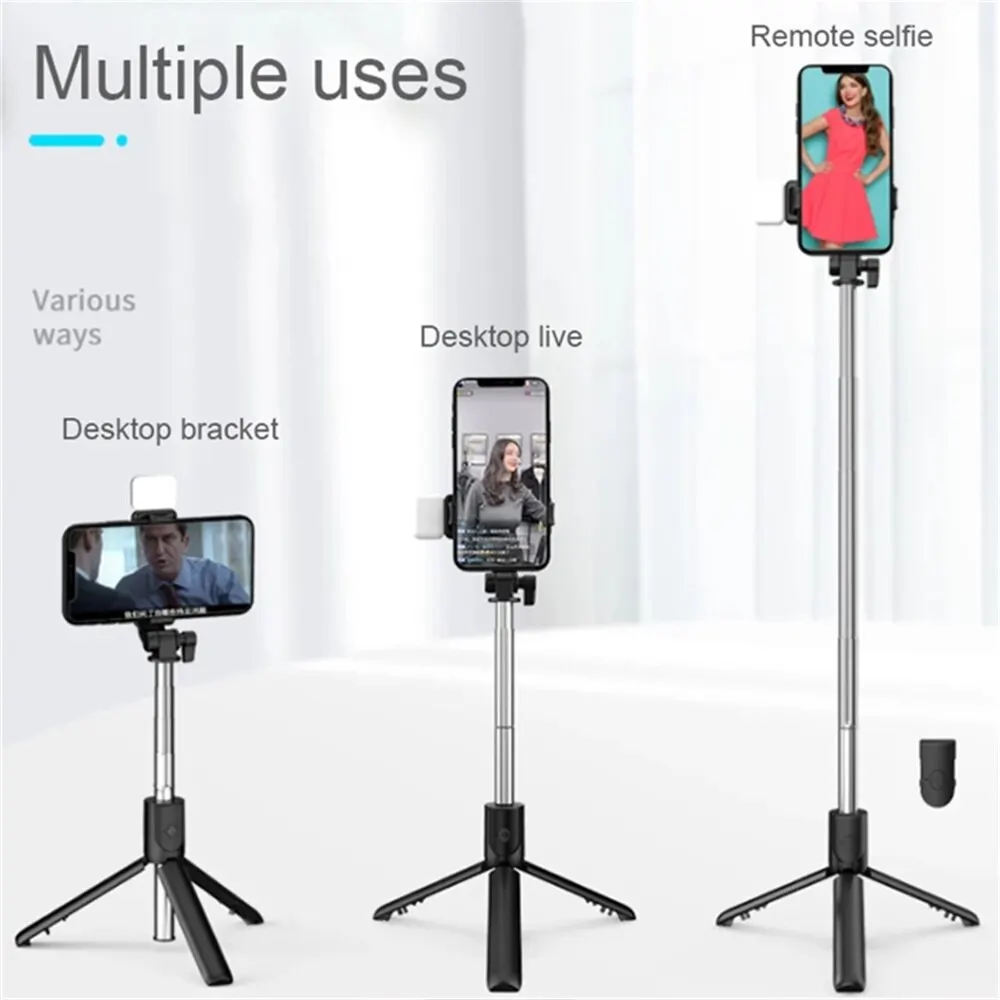 Telefon Selfie Stick Stativ Bluetooth Fernbedienung Drahtlose – Bild 4