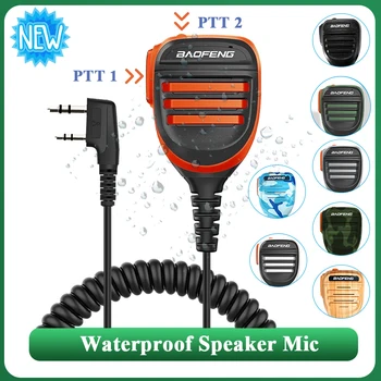 Baofeng Walkie Talkie Lautsprecher Mikrofon Wasserdicht PTT Mic Für UV-5R UV-16 UV-13 UV-21 UV17 Zwei Weg