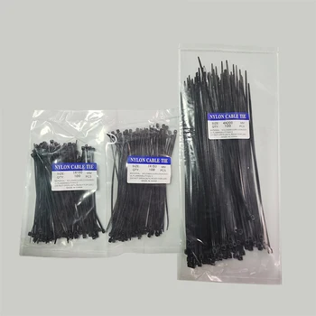 Lösbare Kabelbinder Farbige Kunststoff Mehrweg 3*100 3*150 4*200 Nylon Schleife Wrap zip Bündel (300 Stück)