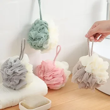 Weiche Dusche Mesh Schäumen Schwamm Körper Peeling Zurück Pinsel Haut Reiniger Bad Blase Ball Hautpflege Bade