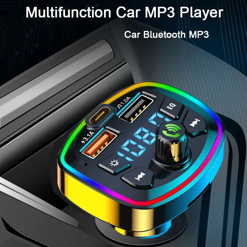 Bluetooth 5.0 FM-Transmitter mit Mikrofon und 2× USB 2,1 A – Bild 4
