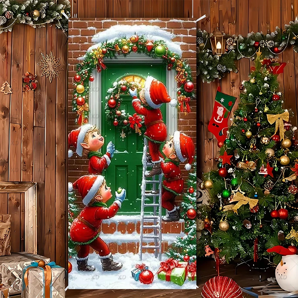 Weihnachtskranz Türhänger Hintergrund Weihnachten Winter – Bild 6