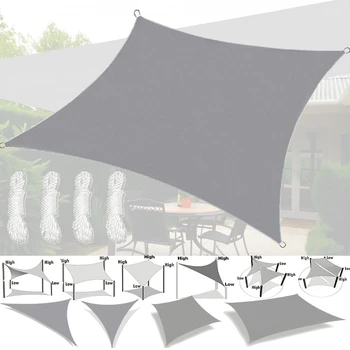 Outdoor-Markisen, wasserdicht, Sonnenschutz, Segel, Gartenüberdachung für Terrasse, Auto, Markise, rechteckig