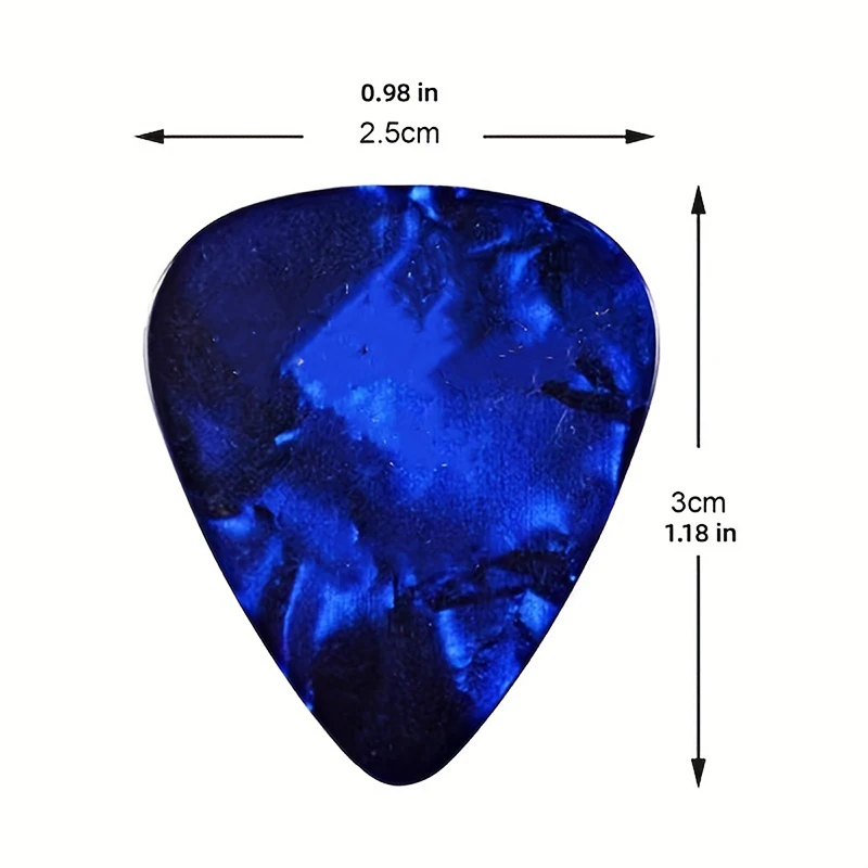 Gitarrenplektrum-Set in verschiedenen Farben mit Halter – Bild 2
