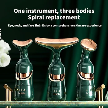 Face Lifting Device Neck Facial Eye Massage Introducer Mikrostrom Hautverjüngung Anti Aging Beauty Device Face