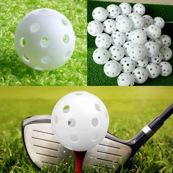 Praxis Golf Bälle Hohl Kunststoff Golf Training Bälle Farbige Luftstrom Golf Bälle Schaukel Praxis (10 Stück)