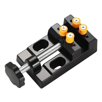 Mini-Universal-Flachklemme mit paralleler Tischtange für die Uhrenreparatur, Skulptur, Handwerkskunst