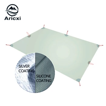 Aricxi Ultraleichte Plane, leicht, MINI, Sonnenschutz, Campingmatte, Zelt, Fußabdruck, 15D-Nylon, Silikon