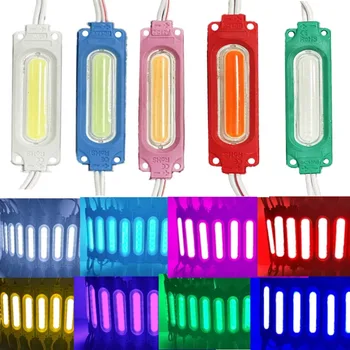 10 Teile/los 12V Mehrfarbige Led-module COB Licht Hintergrundbeleuchtung Shop Banner Wasserdicht IP65