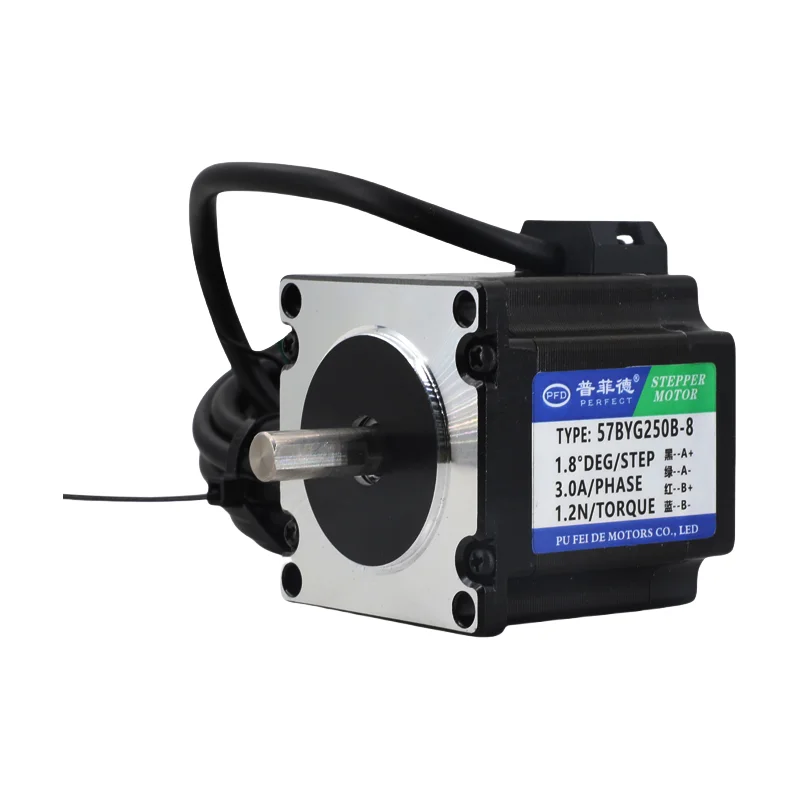 Nema23 56mm Einachsiger 57 Schrittmotor 6,35/8mm 57HS56 3A – Bild 6