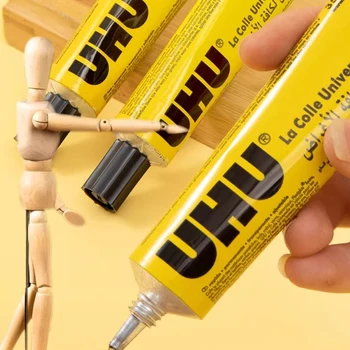 UHU 35ml Allzweckkleber für Perückeninstallation, Transparenter Starker Klebstoff für Spitzenperücken