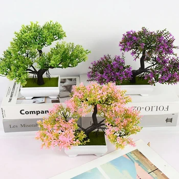 Künstliche Pflanzen Bonsai Kleiner Baum Topf Gefälschte Pflanze Blumen Topf Ornamente Für Home Zimmer
