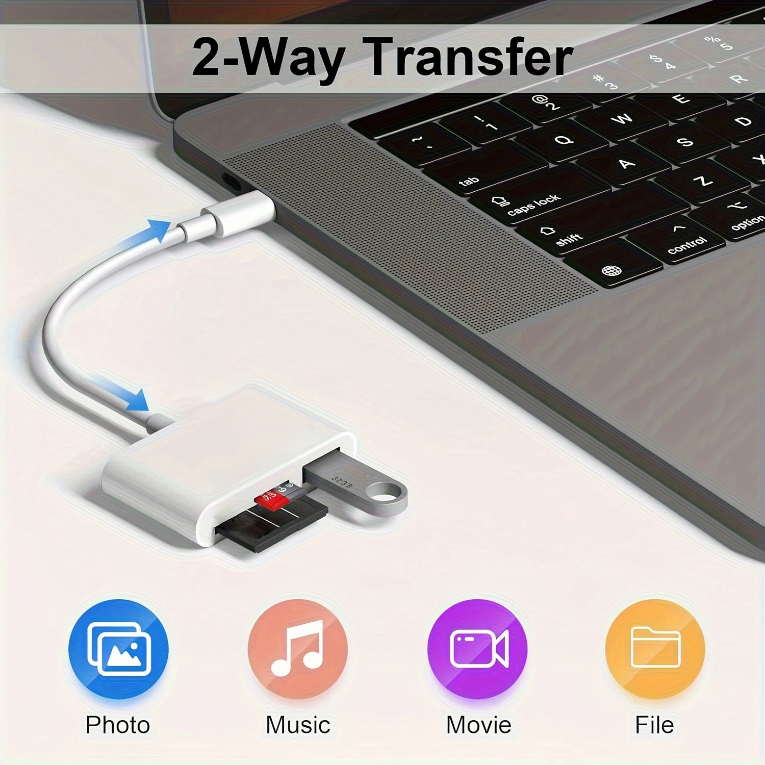 USB-C Kartenleser 3-in-1 für SD und microSD – Bild 4