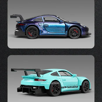 1:32 Legierung Diecast GT3 RS Spielzeug Autos Modelle Rad Zurückziehen 4 Türen Geöffnet Supercar mit Licht