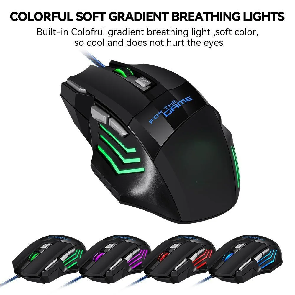 1 PC Neue Hyperspeed USB Gaming Maus RGB – Bild 2