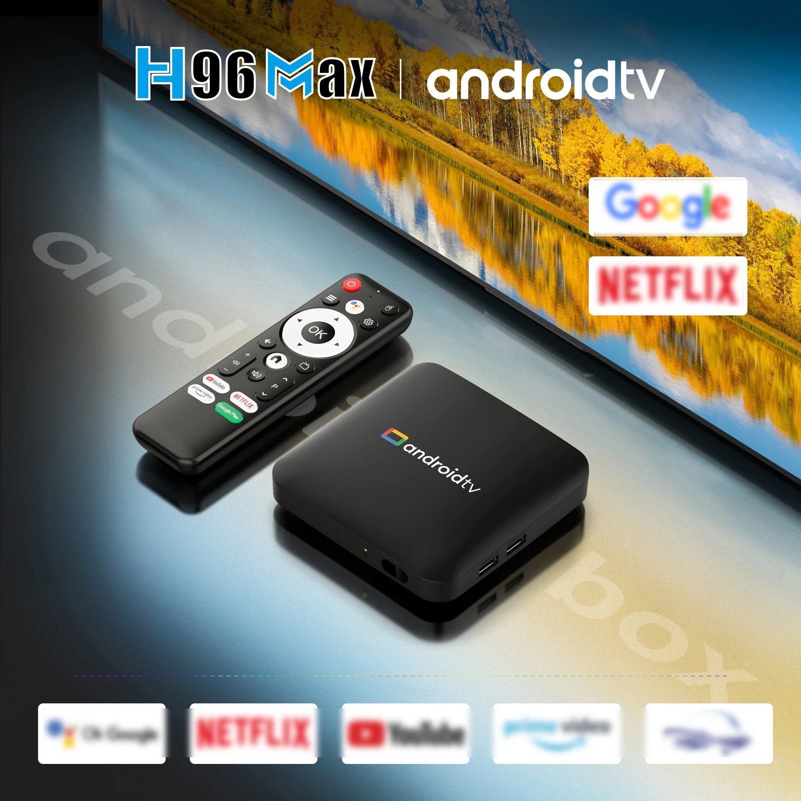 Android TV Box H96 Max S905L3 TV Box Heimkino Bluetooth mit – Bild 2