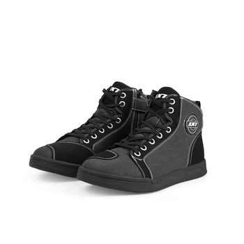 JXT WOLF Motorrad-Reitschuhe für Herren und Damen, Lässige Kurzstiefel, Sturzsichere Atmungsaktive
