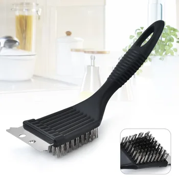 Barbecue Grill Pinsel Stahl Draht Borsten BBQ Reinigung Pinsel Langlebig Kochen Werkzeug Outdoor Home BBQ Gas