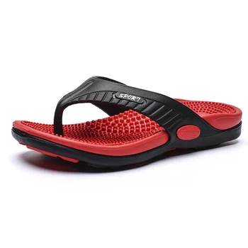 Massage-Flip-Flops für Herren, Sommer, atmungsaktiv, Strandschuhe, Sandalen, Herren, Luxus-Flip-Flops