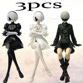 13-15 cm schwarz-weiße Figur, PVcSitting Pose-Modell, Geschenkspielzeug in Sammlerqualität, Neujahrs
