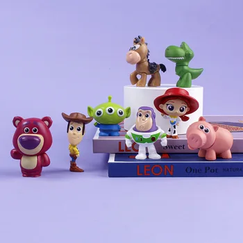 Toy Story Action Figure Anime Cartoon Modell Puppe Auto Dekoration Kuchen Zubehör Anime Figur (8 Stück)