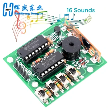 16 Musik-Soundbox BOX-16 Board 16-Ton-Elektronikmodul DIY Kit Teile Komponenten Löten Praxis Lernkits
