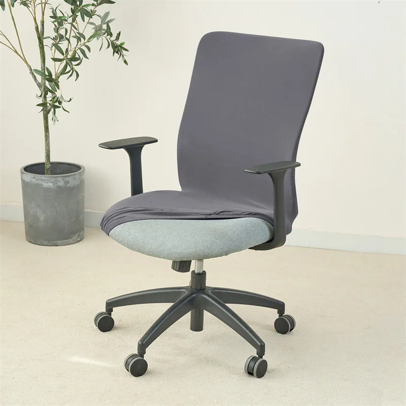 1PC Einfarbig Büro Sessel Abdeckung Stretch Spandex Computer – Bild 5