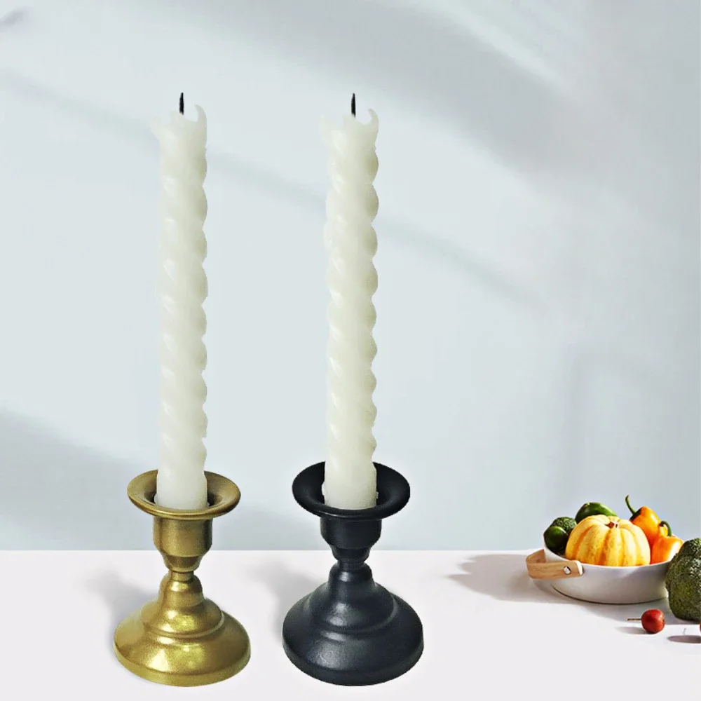 2-köpfige Kerzenhalter Retro Metall Home Art Hochzeits