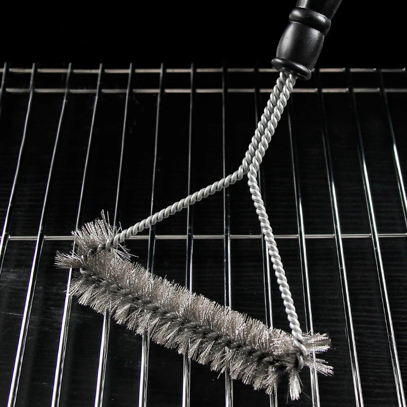 Barbecue Grill BBQ Pinsel Clean Tool Grill Zubehör Edelstahl – Bild 2